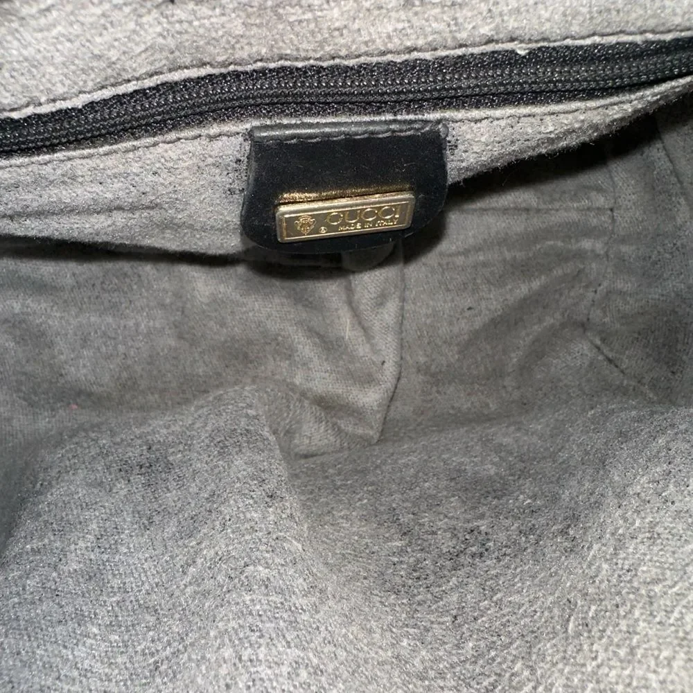 Gucci Black micro Gg Boston with Gold Accents - Picture 13 of 16